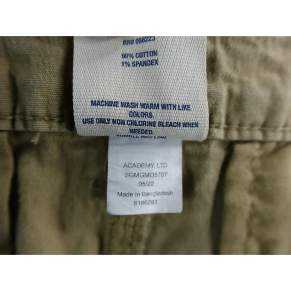 Magellan Outdoors Mens Khaki Chino‎ Shorts Size 33W Flat Front Casual